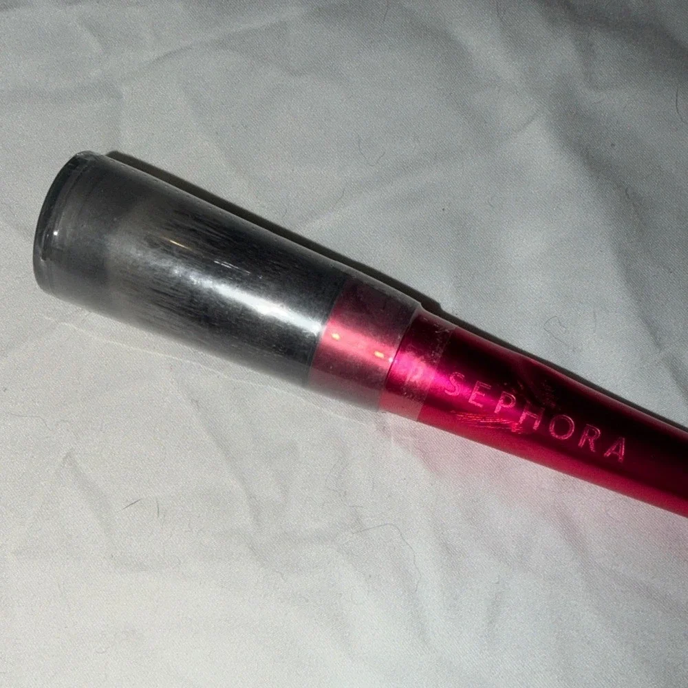 Sephora Collection 123 Synthetic Powder Brush Metallic Pink Tapered Handle